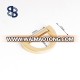 shiny gold metal bag d ring buckle